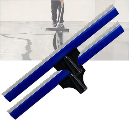 2 Pack 20 Inch Teeth Notched Squeegee, Epoxy Floor Squeegee with 0.16 Inch Teeth for Self Leveling Cement Urethane Epoxy, Lightweight Epoxy & Urethane Flooring Tool