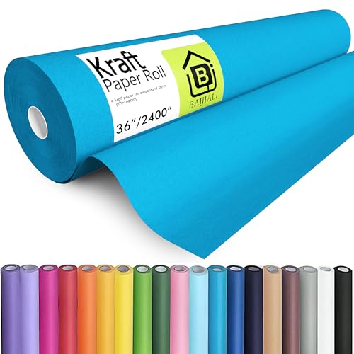 36" x 200' Lake Blue Kraft Paper Roll,Paper for Craft & Gift Wrap - color: Lake Blue