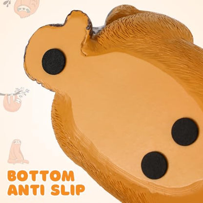Uonlytech Sloth Tape Dispenser Cute Tape Holder Desk Accessory Portable Cartoon Cutter Tool for Office Home Workshop Small Size 5.35 X 2.75 X 2.55 in