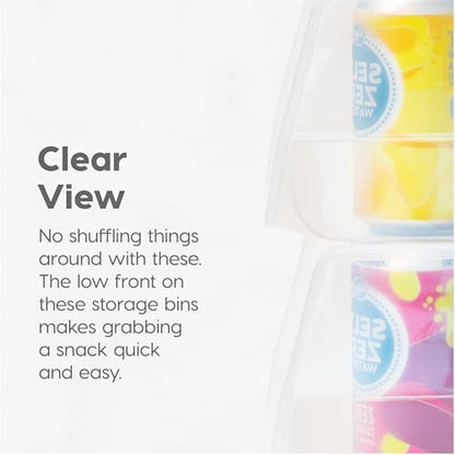 IRIS USA 8-Pack, Large Clear Stackable Storage Bins - color: Clear, size: Large - 8 Pack