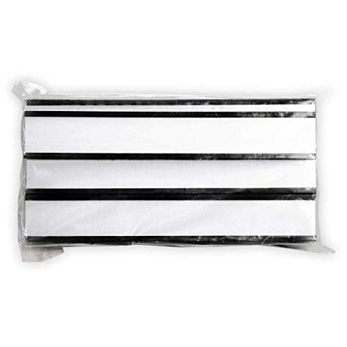 SmartSign Magnetic 'C' Channel Label Holders for Metal Racks and Shelves | 1" x 6" Pack of 25 - size: 1" x 6"