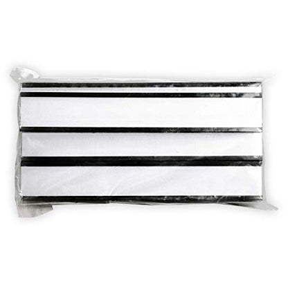 SmartSign Magnetic 'C' Channel Label Holders for Metal Racks and Shelves | 1" x 6" Pack of 25 - size: 1" x 6"