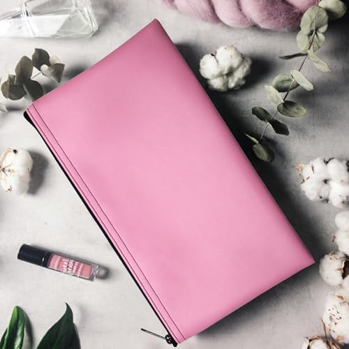 Multi-Purpose Zipper Bag, Pink, 11 x 6 Inch - color: Pink