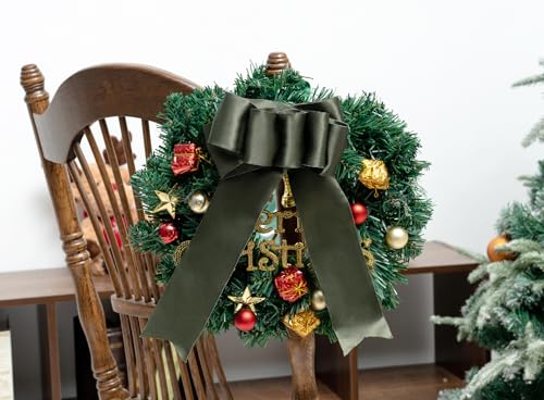 Keypan Moss Green Satin Ribbon Double-Faced Wired 2-1/2 Inch x 10 Yards - color: Moss Green, size: 2-1/2"