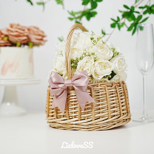 Pre-Tied Dusty Rose Bows with Twist Ties 3.5 Inch, 24 Pack - color: Dusty Rose