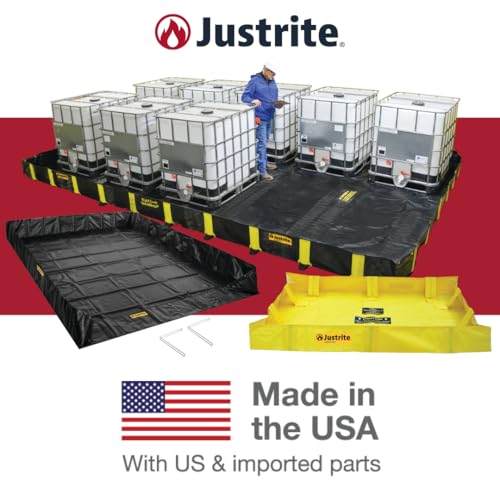 Justrite Rigid-Lock QuickBerm®, 12' x 54' x 12" - size: 12' x 54'