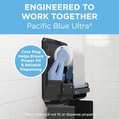 Pacific Blue Ultra 8" High-Capacity Automated Touchless Paper Towel Dispenser by GP PRO (Georgia-Pacific); Black; 59590; 12.9" W x 9" D x 16" H; 1 Dispenser - style: Automated dispenser