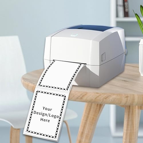 4×6 Inch White Removable Thermal Labels,Waterproof Thermal Label Stickers,200 Sheets per Roll with Perforated Lines - color: White, size: 4×6 inch