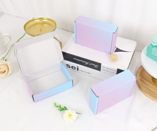 6"x4"x1.6" Shipping Boxes, 50 Pack Purple Cardboard Mailer Box, Small Gift Boxes for Packaging Small Business - color: Purple, size: 6x4x1.6 in