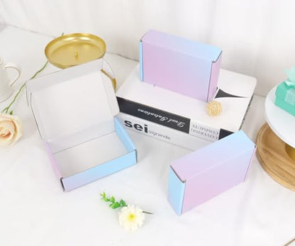 6"x4"x1.6" Shipping Boxes, 50 Pack Purple Cardboard Mailer Box, Small Gift Boxes for Packaging Small Business - color: Purple, size: 6x4x1.6 in