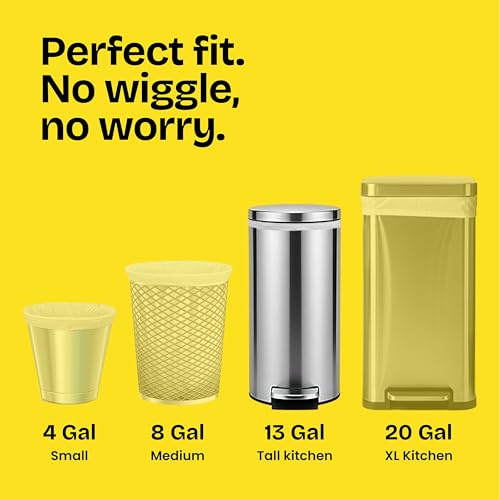 Glad ForceFlex Tall Kitchen Drawstring Trash Bags, 13 Gal, Fragrance Free, 80 Ct (Package May Vary) - size: 80 Count (Pack of 1)