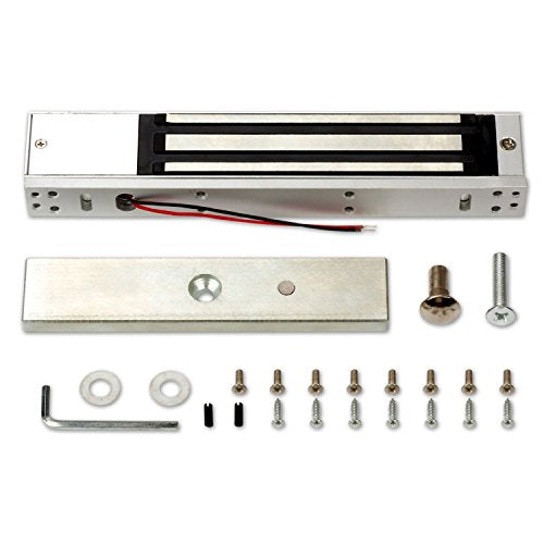 Biometric Fingerprint Security Access Control Systems with 600lbs Magnetic Lock,Exit Motion Sensor,Metal Exit Button with Base,110V-240V Power Supply Unit,Wired Doorbell,RFID Cards & RFID Key Fobs - size: Fingerprint 600LBS Mag Lock