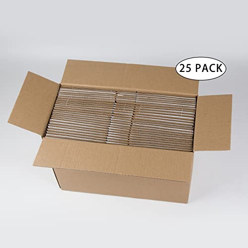 SUNLPH White Shipping Boxes 8x6x4 Inches Small Corrugated Cardboard Boxes, 25 Pack - size: 8 x 6 x 4