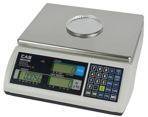 CAS EC2-60 Digital Counting Scale for Small Parts - NTEP-Certified (60lb)