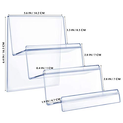 DOITOOL Clear Acrylic Purse Display Stand Holder Wallet Stand 3 Tier Handbag Purse Display Stand Glasses Holder Jewelry Display Riser Shelf for Home Decoration and Organizer - size: 3 Tier