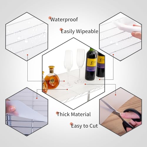 Poofzy Wire Shelf Liner 14" x 24", Set of 10 Clear - color: Clear, size: 14"x24" 10pcs