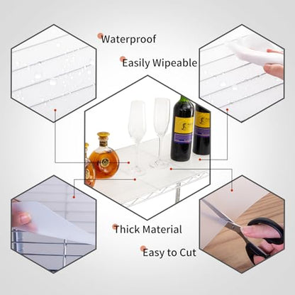 Poofzy Wire Shelf Liner 14" x 24", Set of 3 Clear - color: Clear, size: 14"x24" 3pcs