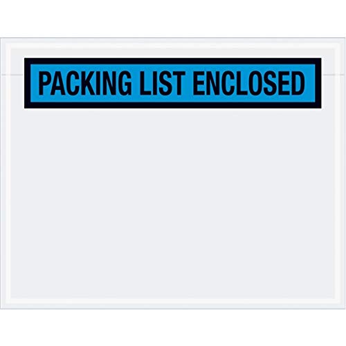TapePlanet Packing List Enclosed Colored (Panel Face) Envelopes (7" x 5 1/2" (1000 Per/Case), Blue) - color: Blue, size: 7" x 5 1/2" (1000 Per/Case)
