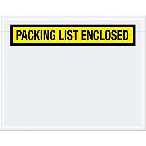 TapePlanet Packing List Enclosed Colored (Panel Face) Envelopes (7" x 5 1/2" (1000 Per/Case), Yellow) - color: Yellow, size: 7" x 5 1/2" (1000 Per/Case)
