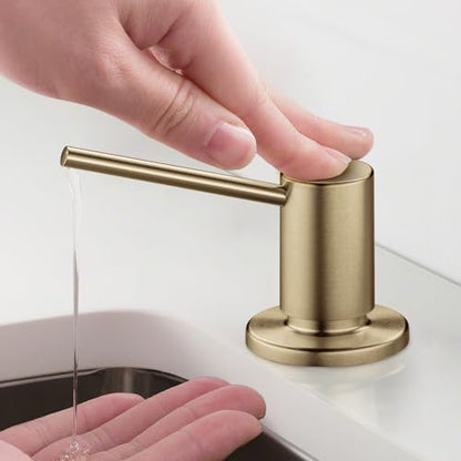 KRAUS Kitchen Soap and Lotion Dispenser in Spot-Free Brushed Brass, KSD-43SFBB - color: Spot Free Brushed Brass