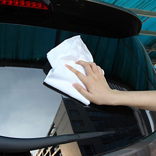 CARTMAN 14x14 Inch 90 Pack 280GSM Microfiber Cleaning Cloths, White - size: 14"x14" 90pk white