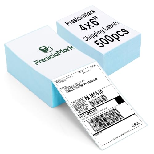 1000 Fanfold 4" x 6" Direct Thermal Labels Shipping Labels - size: 2 Stacks | 1000 Labels, style: Fold