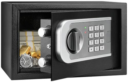 [UPGRADED] Small Safes for Home Dorm, 0.30 Cuft Mini Safe Box - size: 0.3 Cuft