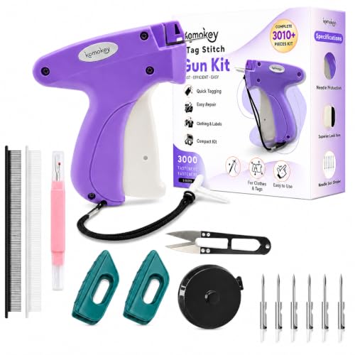 Micro Stitch Gun for Clothes, No Sew Hemming Tool Kit, Purple - color: Purple