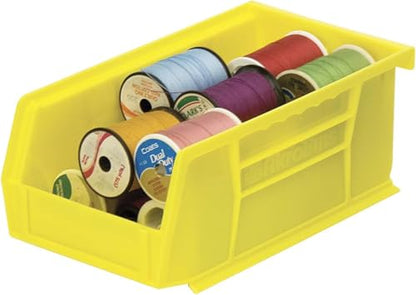 Akro-Mils 30220 AkroBins Plastic Storage Bins, 7"x4"x3", Yellow, 24-Pack - color: Yellow