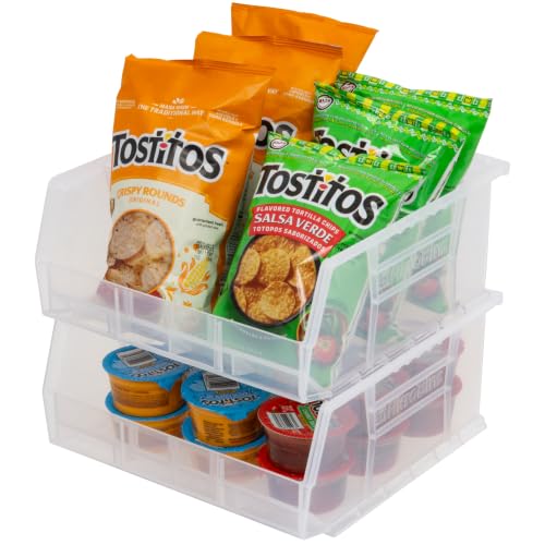 Akro-Mils 30235 AkroBins Plastic Storage Bins, 11"x11"x5", Clear, 6-Pack - color: Clear