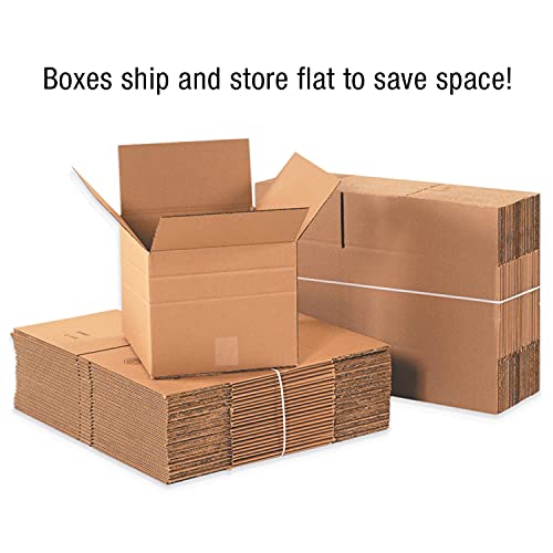 Box USA Moving Boxes Medium 14"L x 10"W x 10"H 25-Pack, Cardboard Box for Shipping, Moving, Mailing, Packing, Packaging and Storage - style: Scored 8", 6", 4" Single Wall Multi-Depth