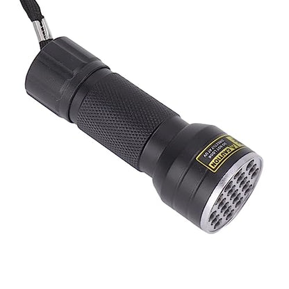21LED Blacklight Flashlight, 395nm Wavelength Portable Pet Urine Detector for Scorpion Fluorescent Detection, with Detachable Lanyard for Carpet Furniture