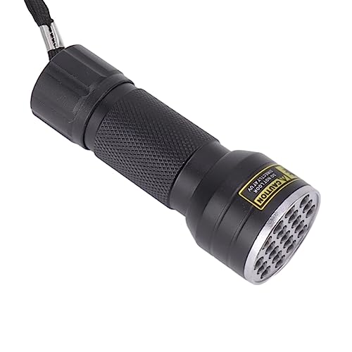 21LED Blacklight Flashlight, 395nm Wavelength Portable Pet Urine Detector for Scorpion Fluorescent Detection, with Detachable Lanyard for Carpet Furniture