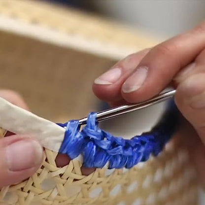 Raffia Ribbon for Gift Wrapping, Packing Paper Twine, Craft Ribbon Raffia Yarn for Crochet - 1/4'' Wide, 100 Yards, Royal Blue - color: Royal Blue
