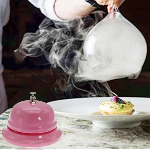 Call Bell Desk Service Ding Bell for Restaurant Hotel Room Kitchen Party Office Receptionist Elderly Teachers Chef Large Cute Bell Whole Pink,3.3 inch - color: Whole Pink