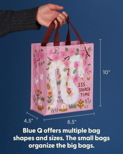 Blue Q Handy Tote Bag - Funny Reycled & Reusable Tote Bag - color: Sssnacks