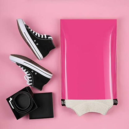 UCGOU Large Poly Mailers 14.5x19 Inch Hot Pink 100 Pack Shipping Bags - color: Hot Pink, size: 14.5x19" 100PC