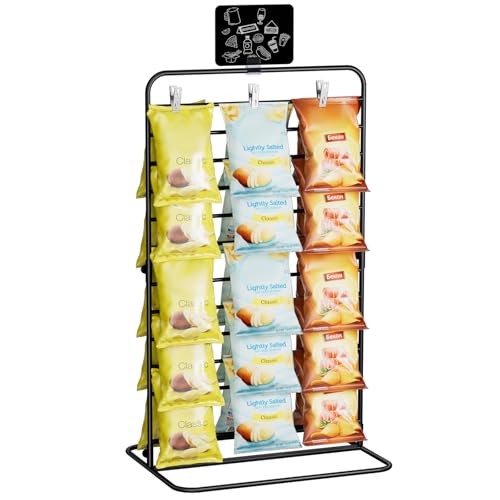 Nuovoware Chip Rack Display Stand, Black