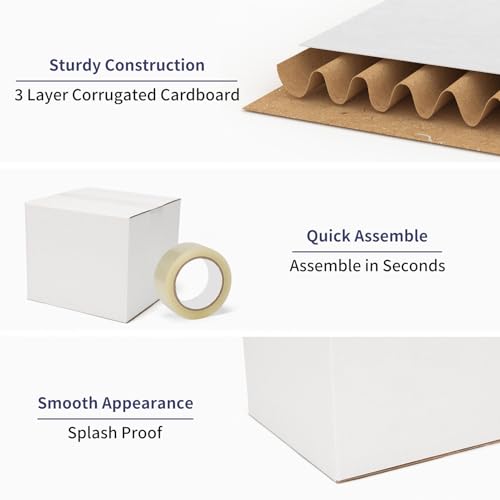 40 Pack Small Shipping Boxes 7X7X6 Inches - size: 7x7x6