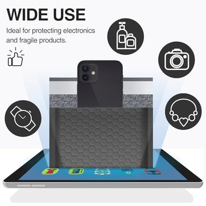 UCGOU Bubble Mailers 12x16" 40 Pack Usable Size 12x15" Black Padded Mailers - color: Black, size: 12x16" 40PC