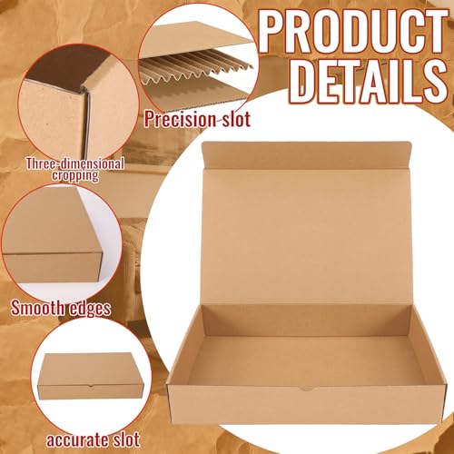 25-pack Shipping Boxes 18"L x 12"W x 3"H Small Heavy Duty Corrugated Cardboard Boxes for Packing Moving Storage Mailer Small Business 50 Lbs Weight Capacity Reusable Shipping Carton