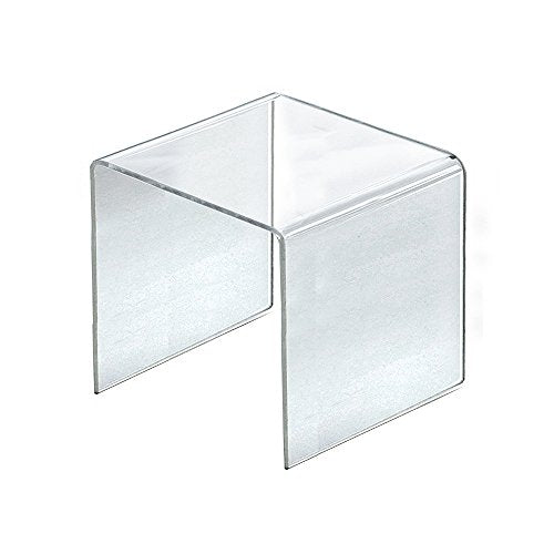 Azar Displays 515314 9.5" Square Acrylic Riser (4 Pack) - size: 9.5 X 9.5