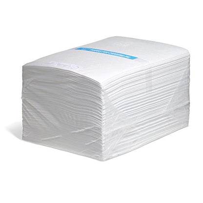 PIG Oil Mat - Oil-Only Absorbent Mat Pad - 200 Pads per Bag - 15" x 20" Pad - Absorbs up to 14 Ounces per Pad - MAT423 - style: Without Dispenser Box