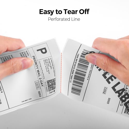 MUNBYN 3x5 Thermal Labels, 500 Sheets/1 Stcak, White - color: White, size: 3x5"