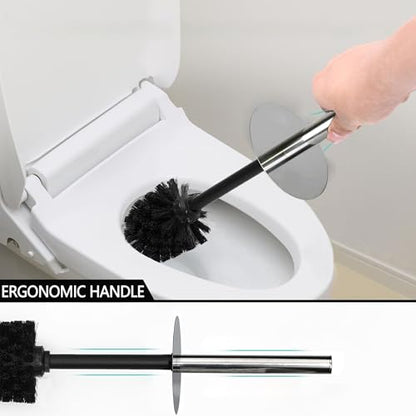 Toilet Brush and Holder Set for Bathroom, Stylish and Durable Cleaning Tool with Modern Design, Compact for Efficient Cleaning - style: 3D Floral