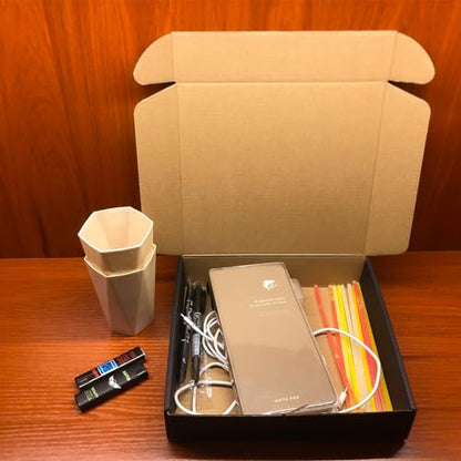24 Pack 9x8x2 Inches Black Shipping Boxes, Corrugated Cardboard Mailer Box - size: 9''x8''x2''