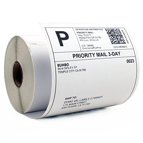 Buhbo Compatible DYMO LabelWriter 4XL Shipping Label 1744907, 4 x 6 inch - size: 8 Rolls