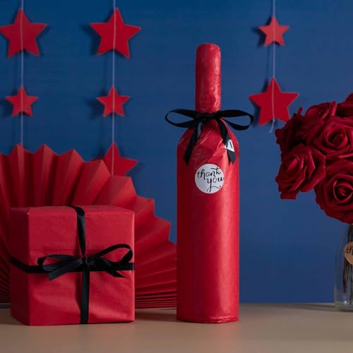 Red Premium Tissue Paper Wrapper Paper 20 x 28 Inch (10 Sheets) Flower Wrapping Paper for Gifts Bags, DIY Craft Supplies,Party Favors Goody Bags - color: Red