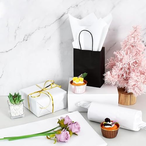 White Gift Wrapping Tissue Paper Bulk for Gift Bags,160 Sheets 20 x 14 Inch - color: White