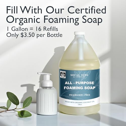 Foaming Glass Hand Soap Dispenser Pump Stone 8oz - color: Stone